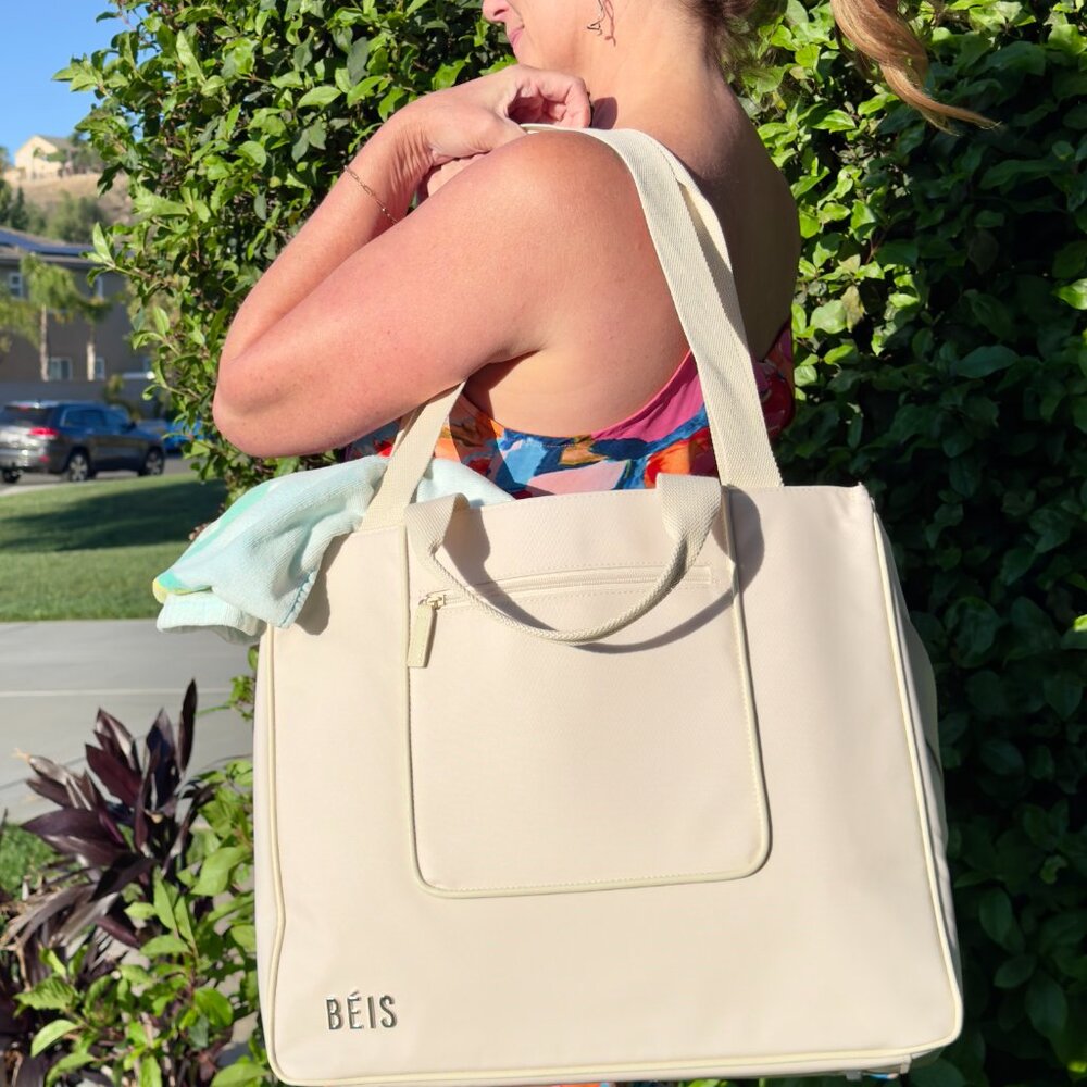 BNWT E2W Tote Beige Beis - Picture 4 of 8